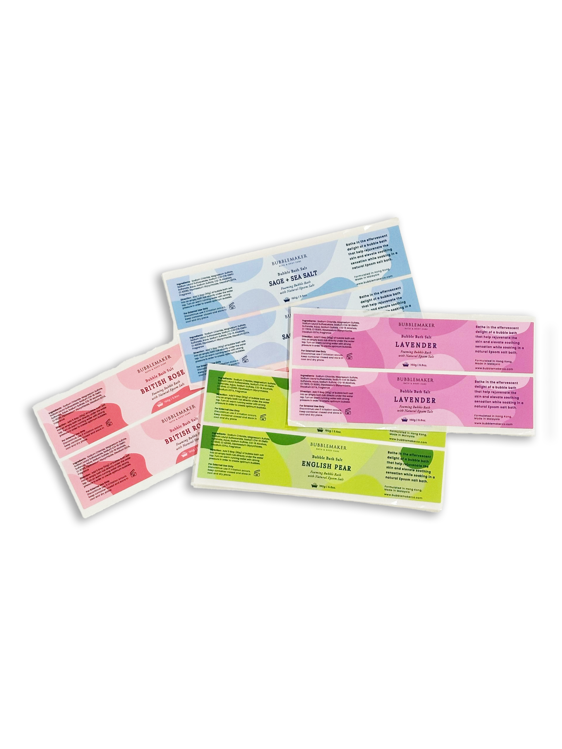 etech packaging white pp sticker